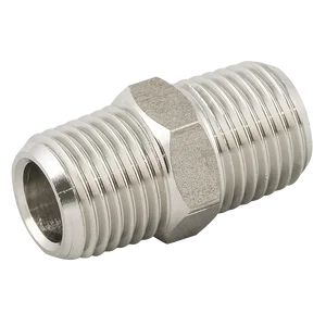 BSPT MALE HEX NIPPLE ST.STEEL 316