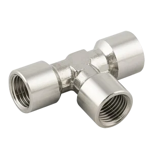 BSPP FEMALE EQUAL TEE ST.STEEL