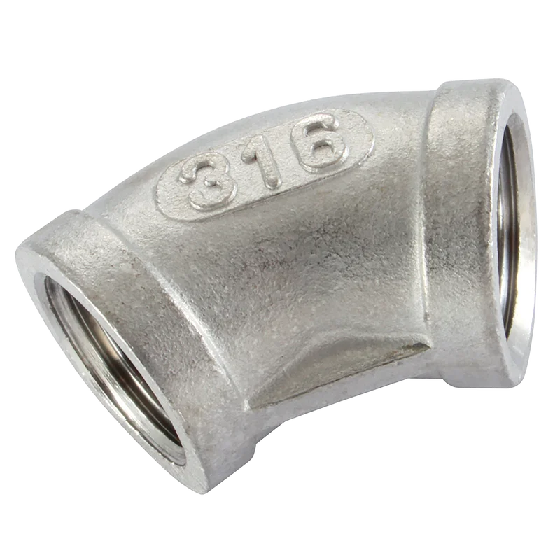 BSP FEM EQUAL ELBOW 45 S/STEEL 316