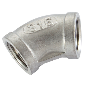 BSP FEM EQUAL ELBOW 45 S/STEEL 316