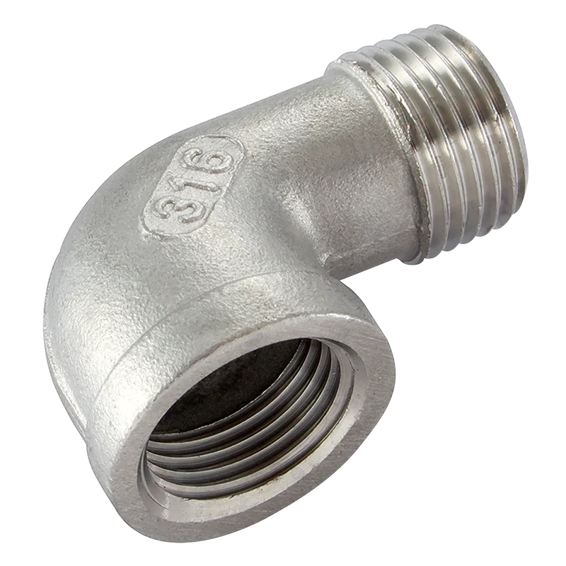 ST.STEEL ELBOW 90 BSPT MALE X FEM