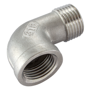 ST.STEEL ELBOW 90 BSPT MALE X FEM