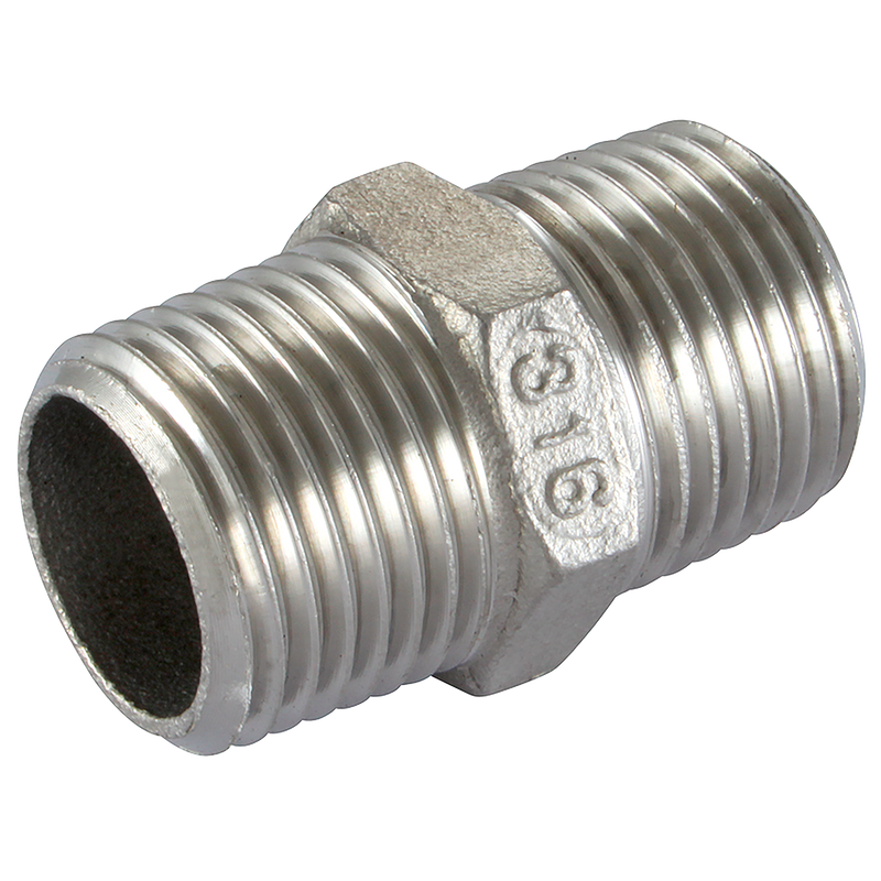 ST.STEEL EQUAL HEX NIPPLE