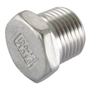 BSPT HEX BLANK PLUG ST/STEEL 316
