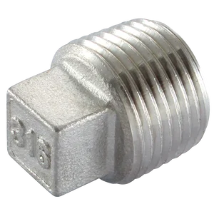 BSPT MALE SQUARE HEAD PLUG 316