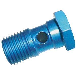 1/4 BSPT BLUE ALUMINIUM BANJO BOLT