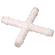 12MM ID EQUAL CROSS PUSH-ON WHITE