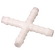 12MM ID EQUAL CROSS PUSH-ON WHITE