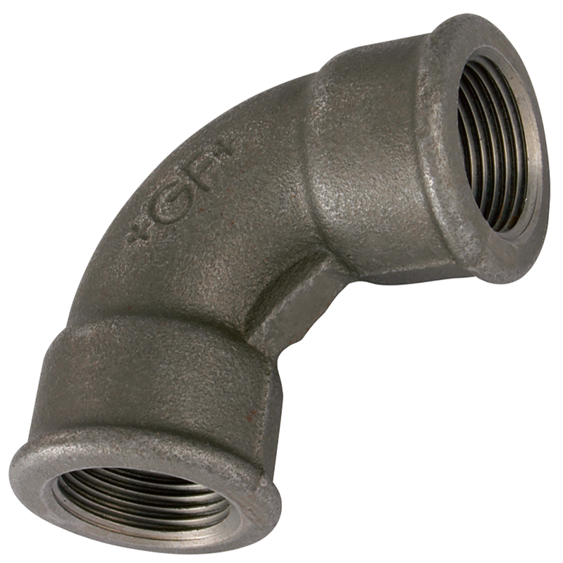 BSPP FEM/FEM SHORT BEND BLACK GF2A