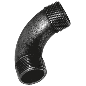 BSPT MALE EQUAL BEND BLACK GF3