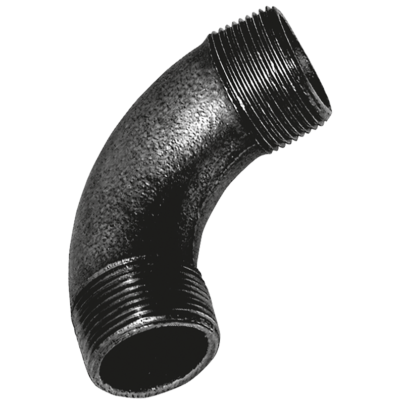 BSPT MALE EQUAL BEND BLACK GF3