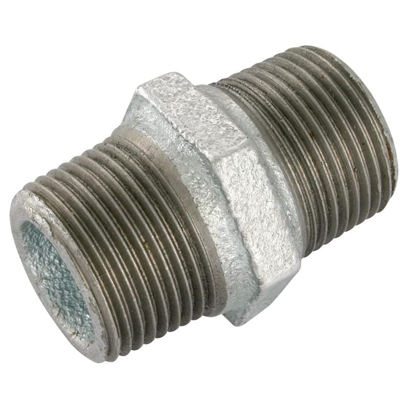 BSPT MALE HEX NIPPLE GALV GF280G