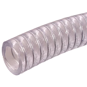CLEAR NON-TOXIC WIRE REINFORCED SUCTION HOSE X 10MTR COILS