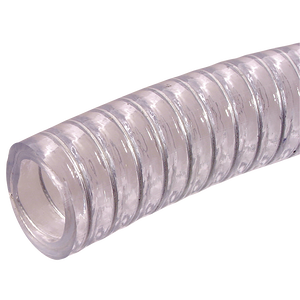 CLEAR NON-TOXIC WIRE REINFORCED SUCTION HOSE X 10MTR COILS