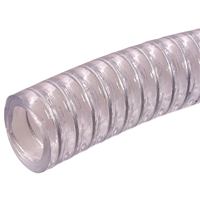 CLEAR NON-TOXIC WIRE REINFORCED SUCTION HOSE X 10MTR COILS