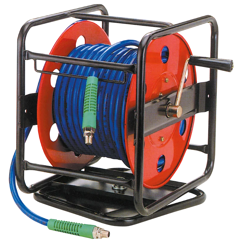 AIR HOSE REEL WITH 360o ROTARY BASE