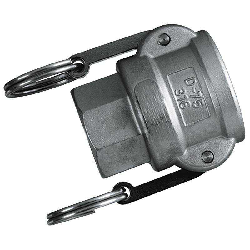 NPT FEM COUPLER TYPE D ALUMINIUM