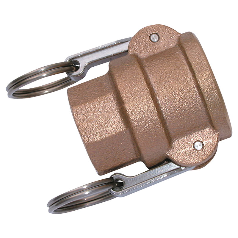 NPT FEM COUPLER TYPE D BRASS