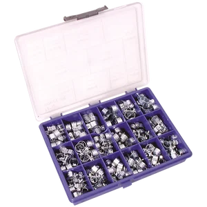 157 ASSORTED ZINC PLATED MINI CLIPS