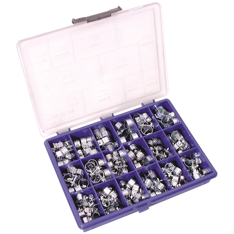 157 ASSORTED ZINC PLATED MINI CLIPS
