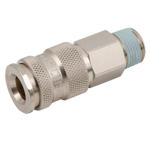 BSPP MALE COUPLING BRASS NP