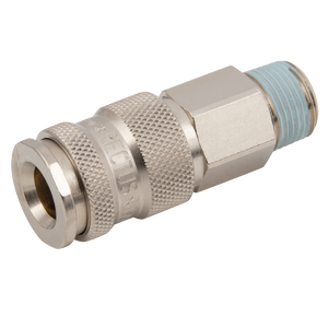 BSPP MALE COUPLING BRASS NP
