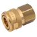 3/8 BSPP FEM  COUPLING BRASS