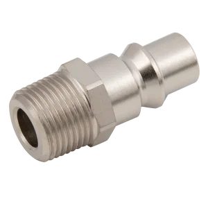 3/8 BSPT MALE PLUG  STEEL NICKEL PLATED