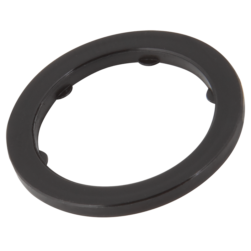 NYLON NOTCHED WASHER BLACK