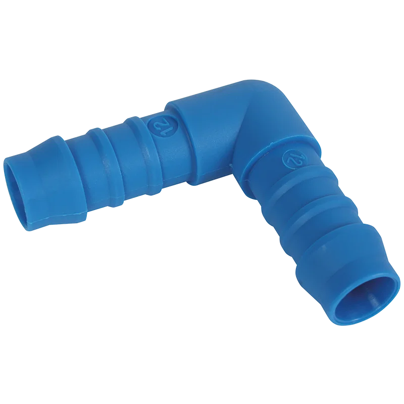 ID EQUAL HOSE ELBOW BLUE PLASTIC