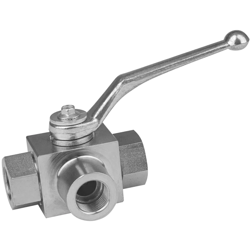 1/4  BSP 4WAY X-PORT HYD BALL VALVE
