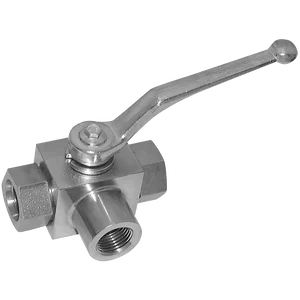 BSP 3WAY L PORT HYD BALL VALVE