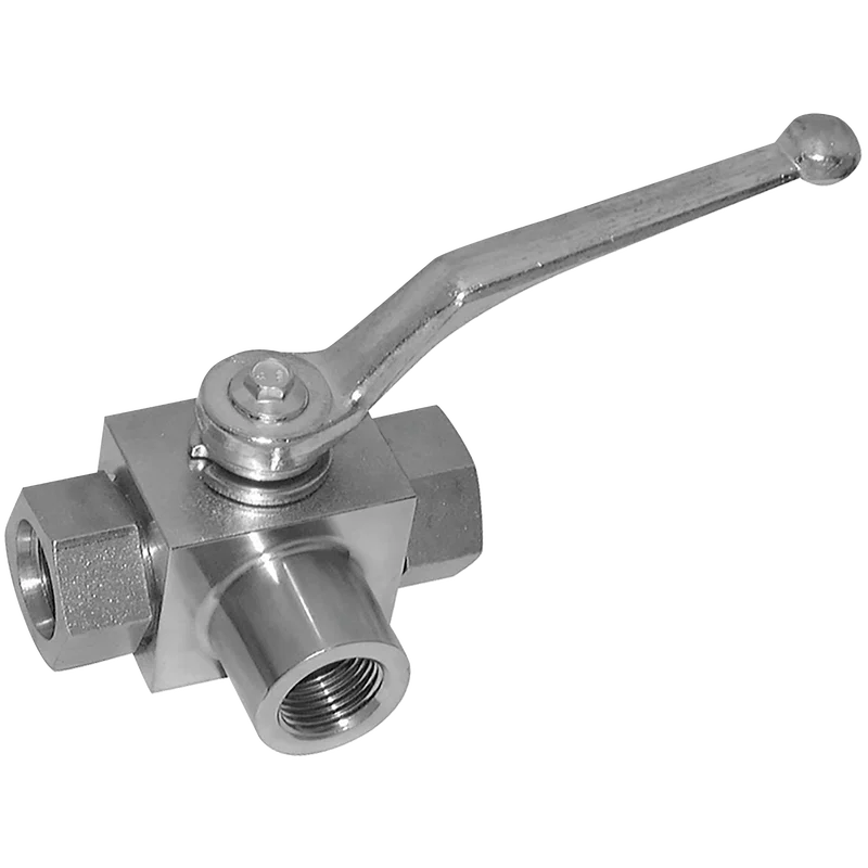 BSP 3WAY T PORT HYD BALL VALVE