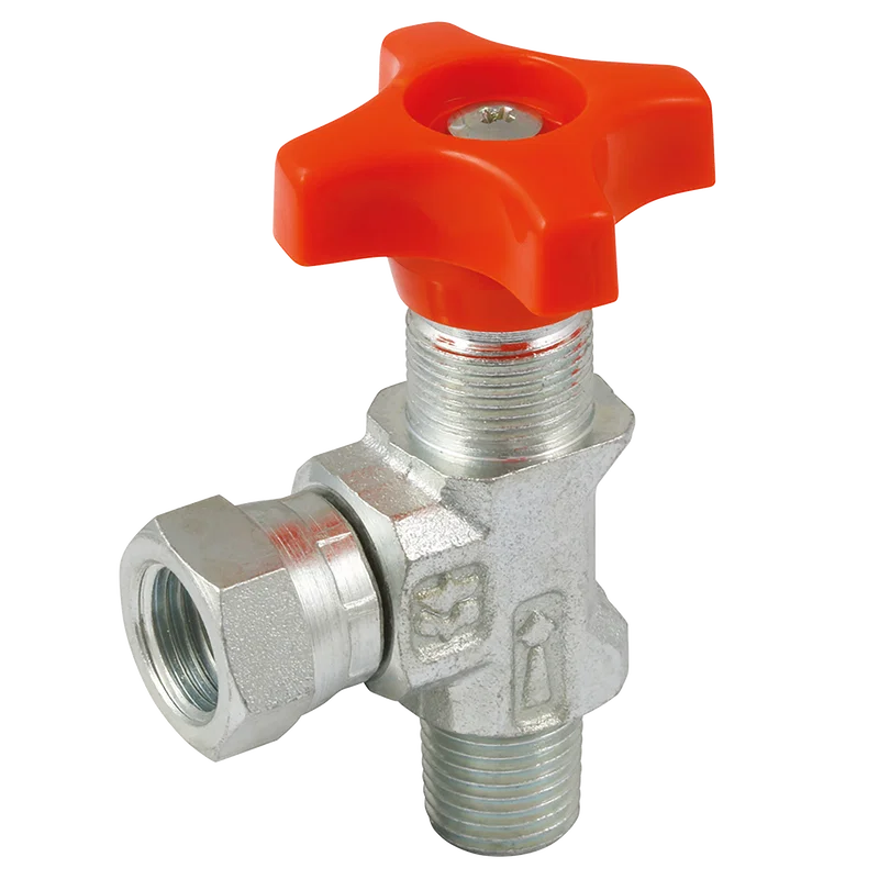 1/4 BSPT M/F 90DEG GAUGE ISOLATOR VALVE