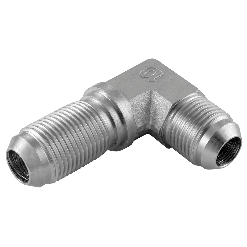 7/8 JIC M/M 90 STEEL BULKHEAD FORGED