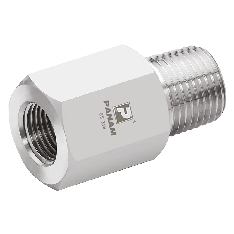 NPT M/F 316 RED ADAPT