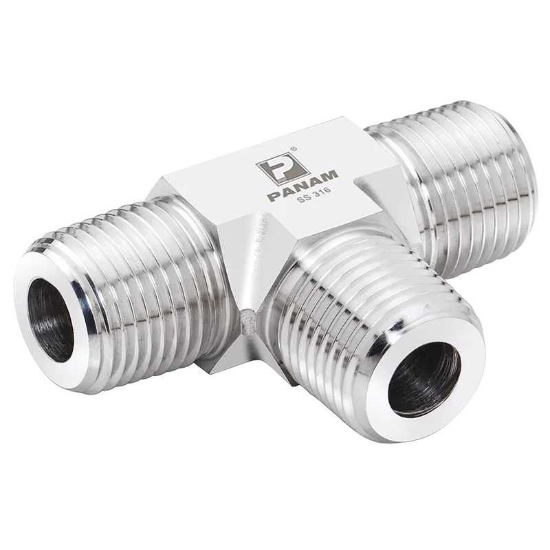 1/4 NPT MALE 316 TEE