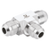 EQUAL TEE 37¦ JIC 12MM 3/4-16UNF