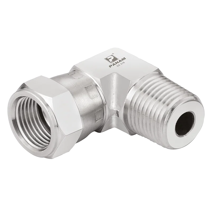 JIC X NPT M/FEM SW 90 ST/ST