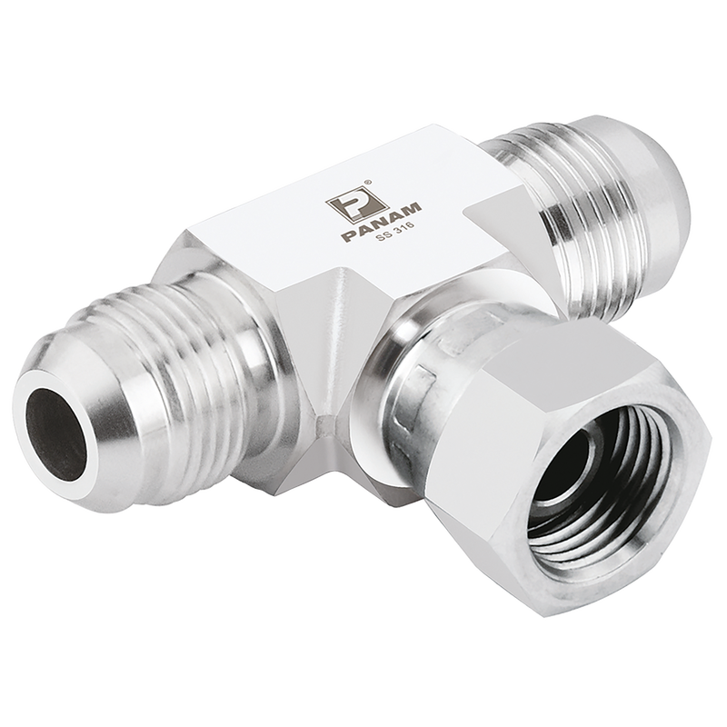 JIC SWIVEL FEM BRANCH TEE ST/ST