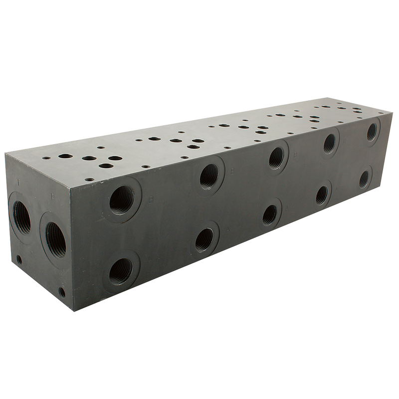CETOP 5 STATION MANIFOLD STEEL