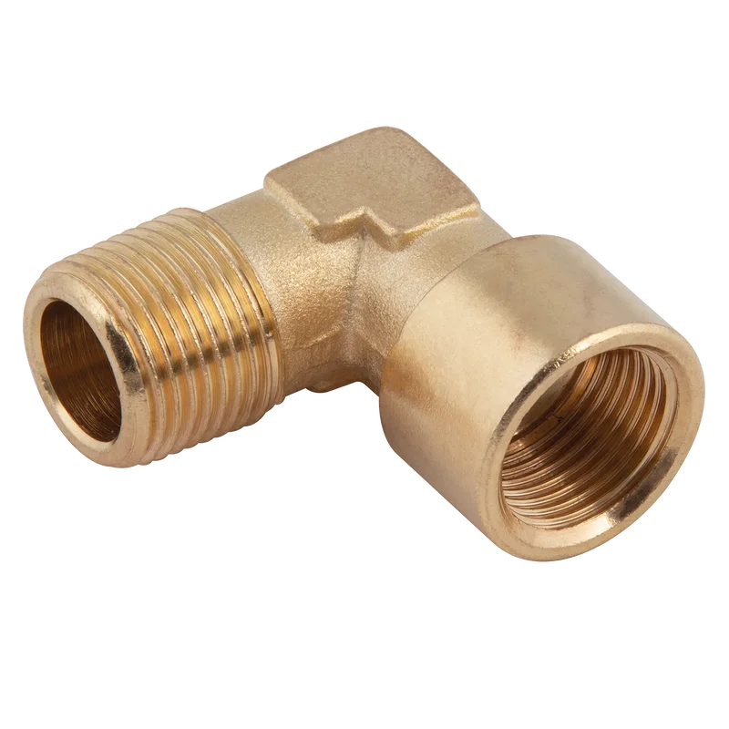 NPT MALE X FEMALE BRASS 90? ELBOW