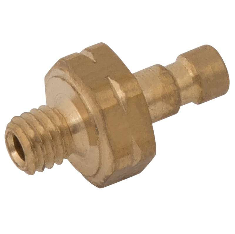 M3 METRIC MALE PLUG BRASS UNPLATED