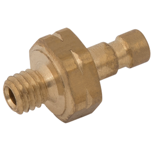 M3 METRIC MALE PLUG BRASS UNPLATED