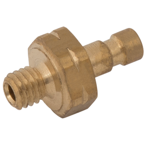 M3 METRIC MALE PLUG BRASS UNPLATED