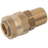 1/4 BSPT MALE  COUPLING BRASS UNPLATED