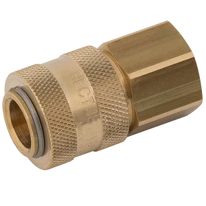 BSPP FEM   COUPLING BRASS UNPLATED