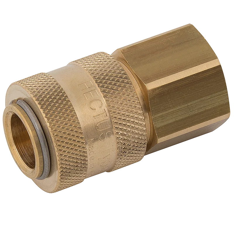 BSPP FEM   COUPLING BRASS UNPLATED