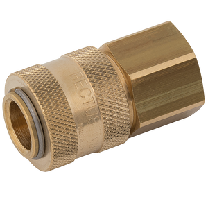 BSPP FEM   COUPLING BRASS UNPLATED