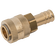 1/4 HOSETAIL   COUPLING BRASS UNPLATED
